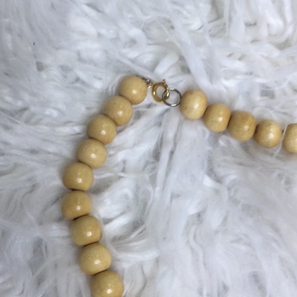 Used Light Brown Wooden Necklace - Picture 5 of 7